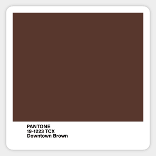 PANTONE 19-1223 TCX Downtown Brown Sticker